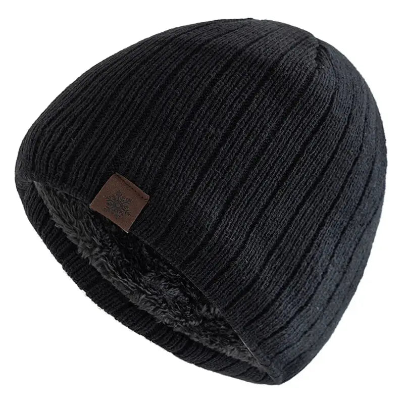Bonnet chaud homme noir