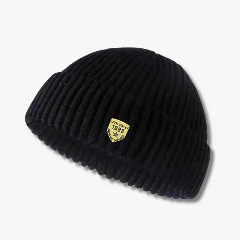 Bonnet court homme noir