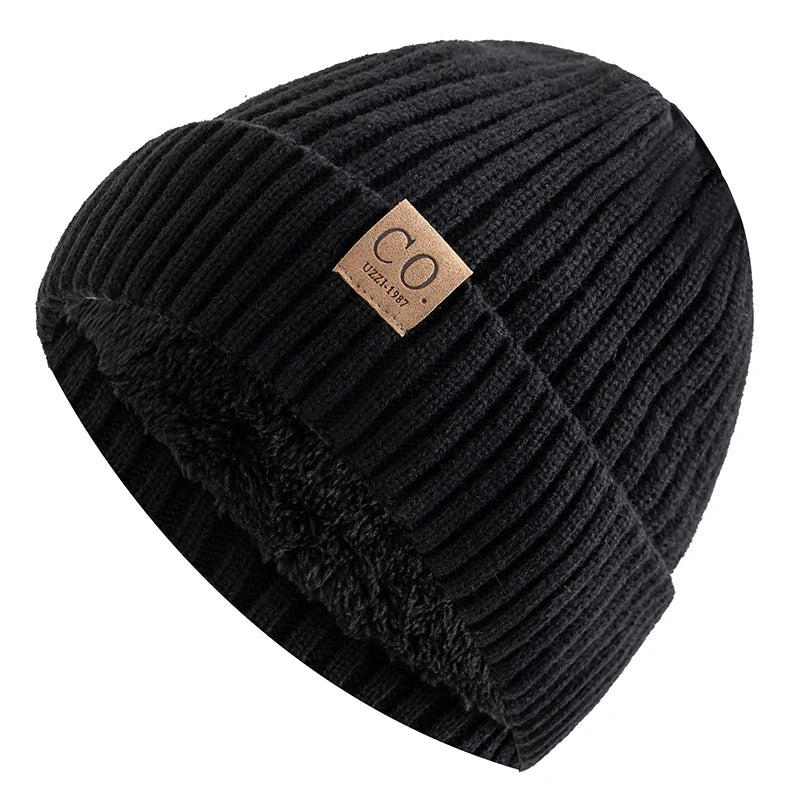 Bonnet doublé polaire homme noir