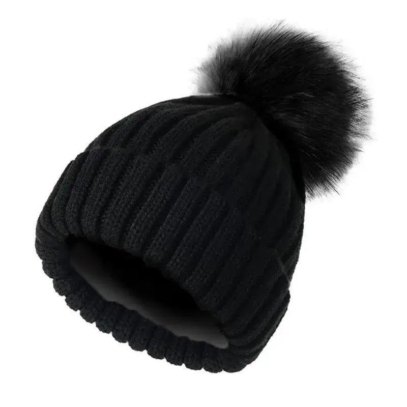 Bonnet femme doublé satin noir