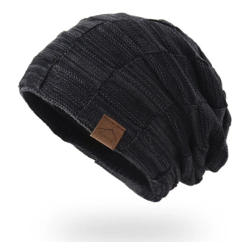 Bonnet femme long bohème noir