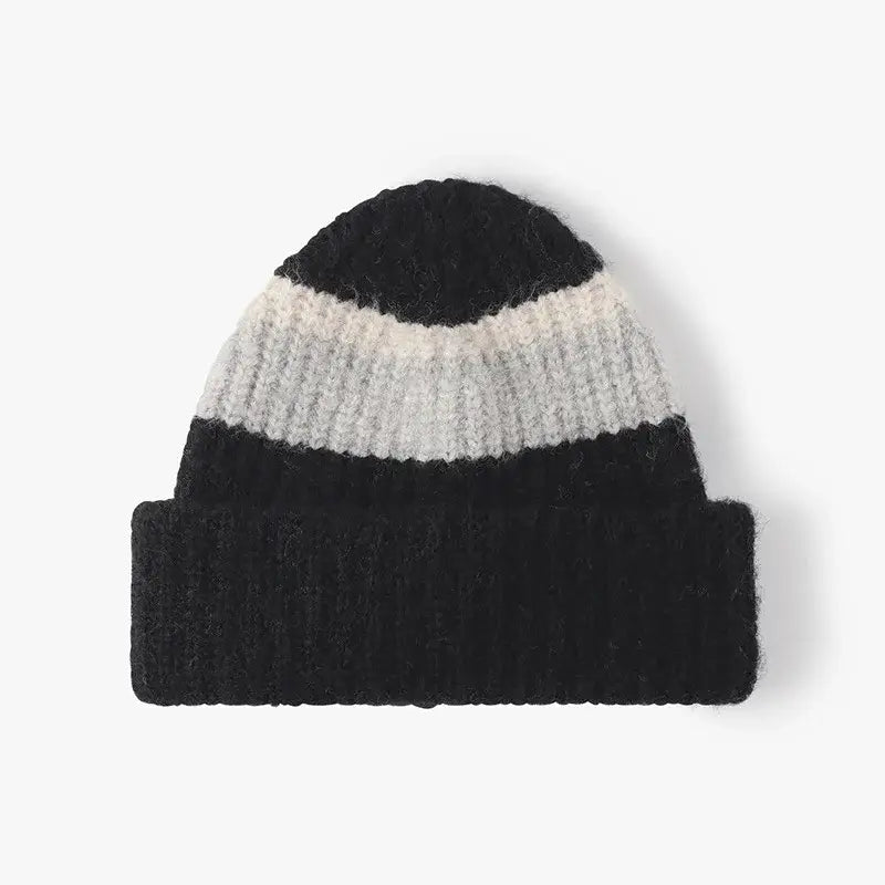 Bonnet homme laine noir