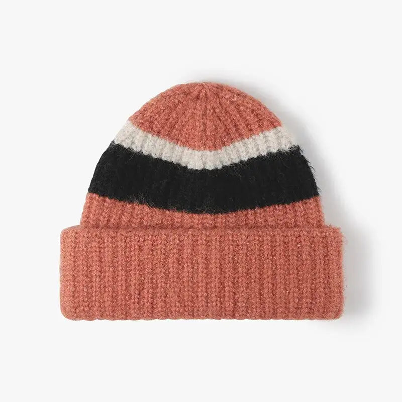 Bonnet homme laine orange