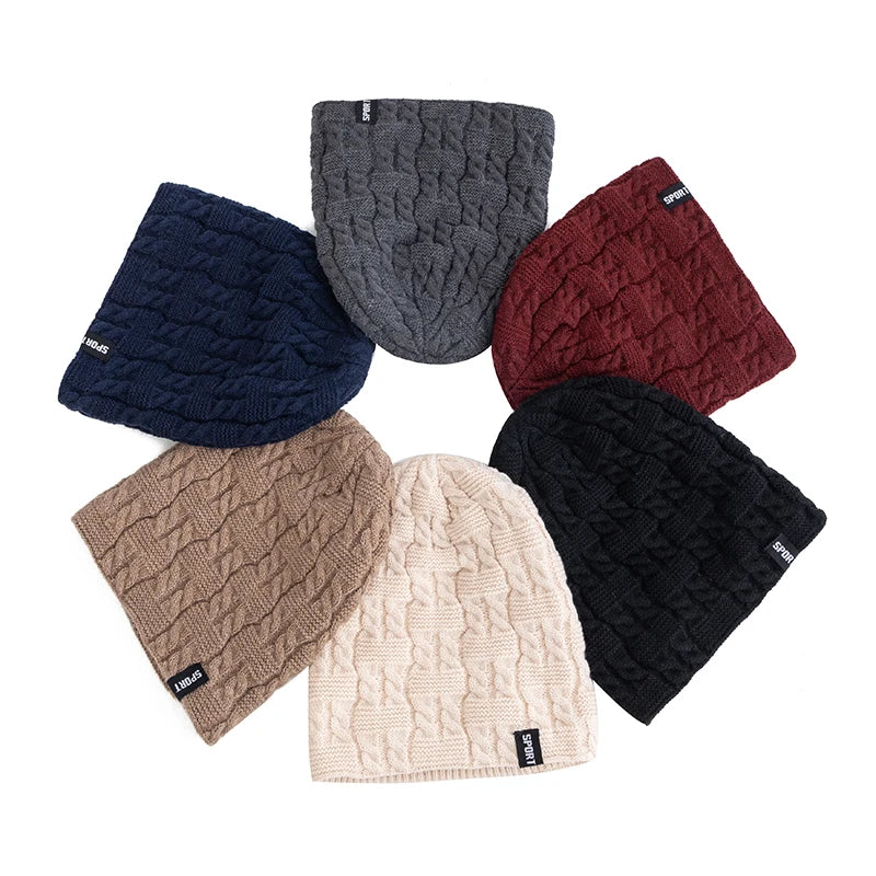 Bonnet homme long tombant