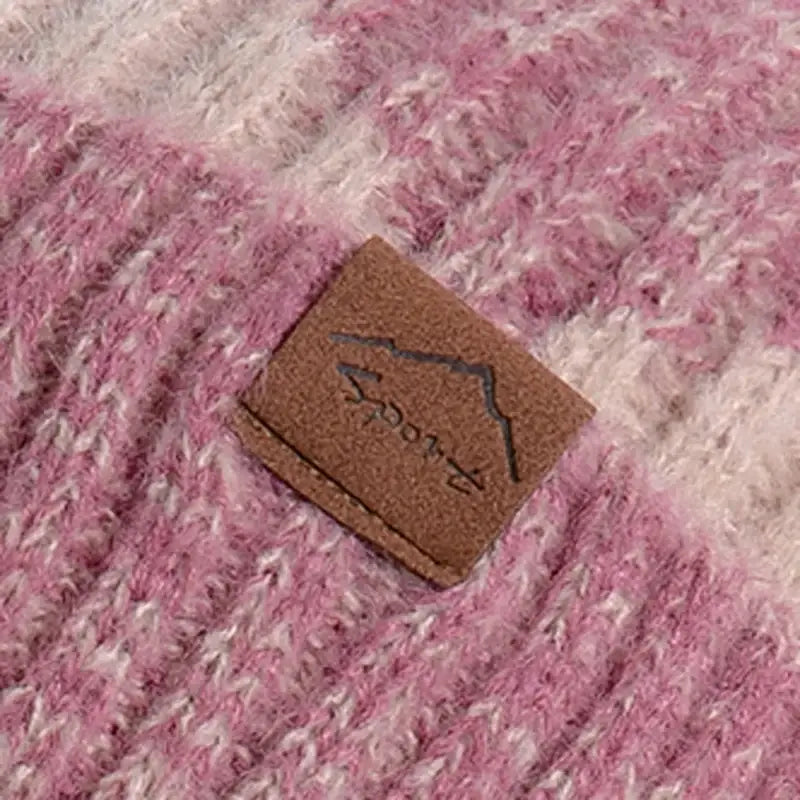 Bonnet long et écharpe pour femme