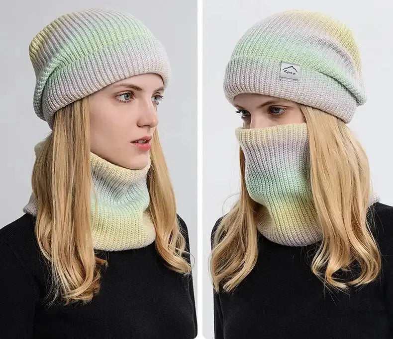 Bonnet long et tour de cou