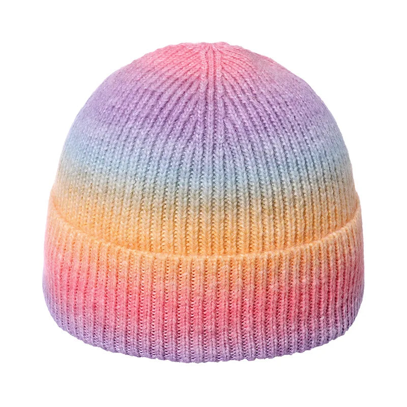 Bonnet multicolore violet