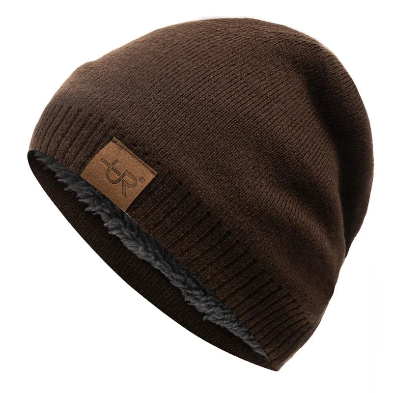 Bonnet polaire marron