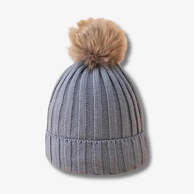 Bonnet pompon femme