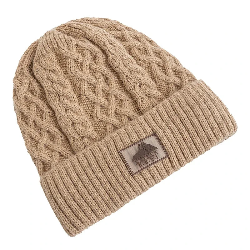 Bonnet torsadé doublure polaire