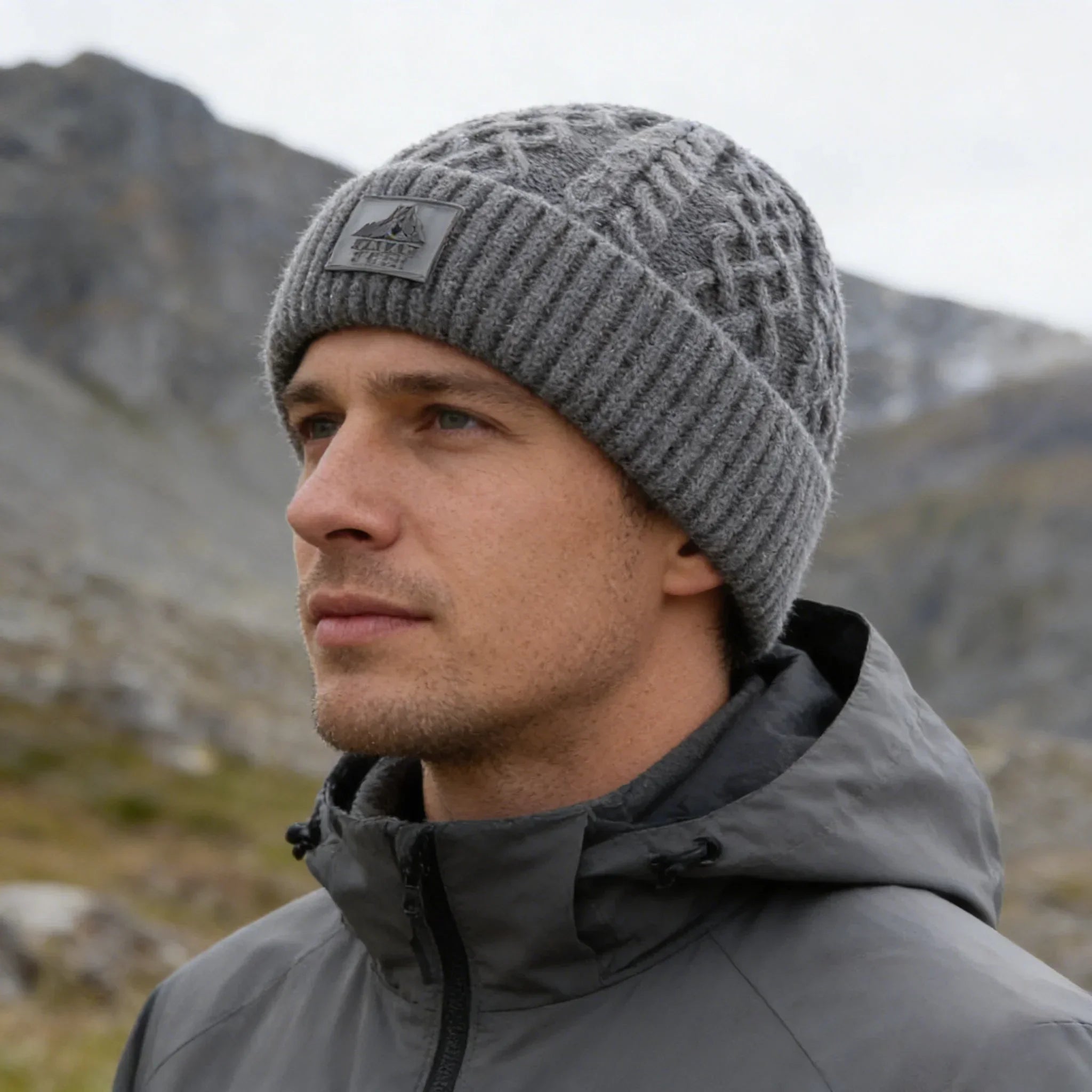 Bonnet torsadé doublure polaire