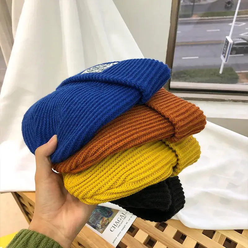 Bonnet tricoté on the moment