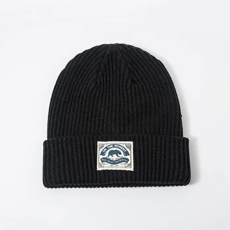 Bonnet tricoté on the moment noir