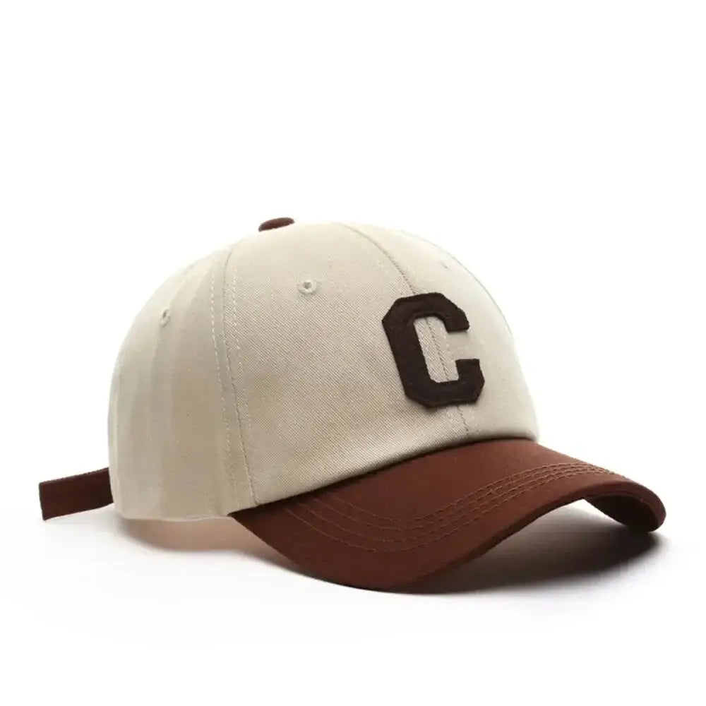 Casquette bicolore c marron
