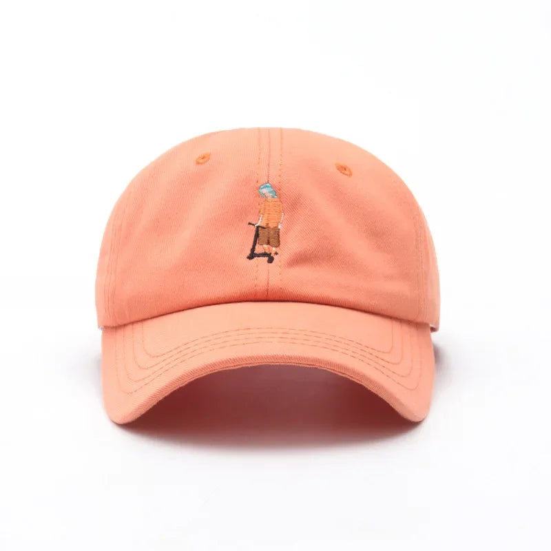 Casquette brodée lola orange
