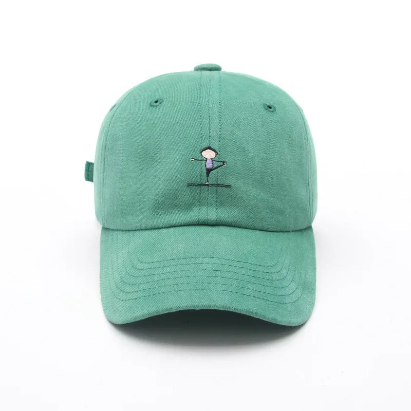 Casquette brodée lola vert