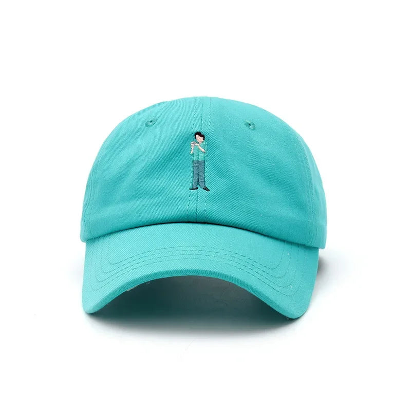 Casquette brodée lola vert clair