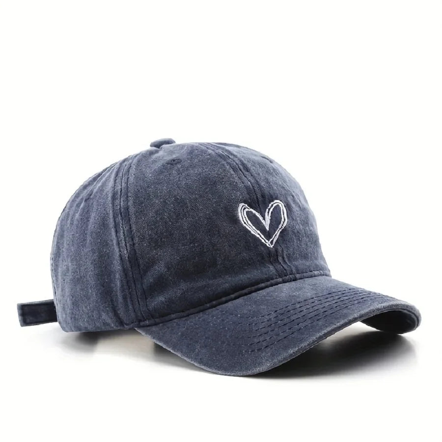 Casquette coeur bleu foncé