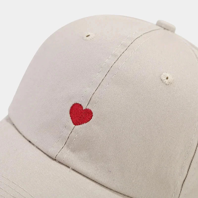 Casquette coeur brodé
