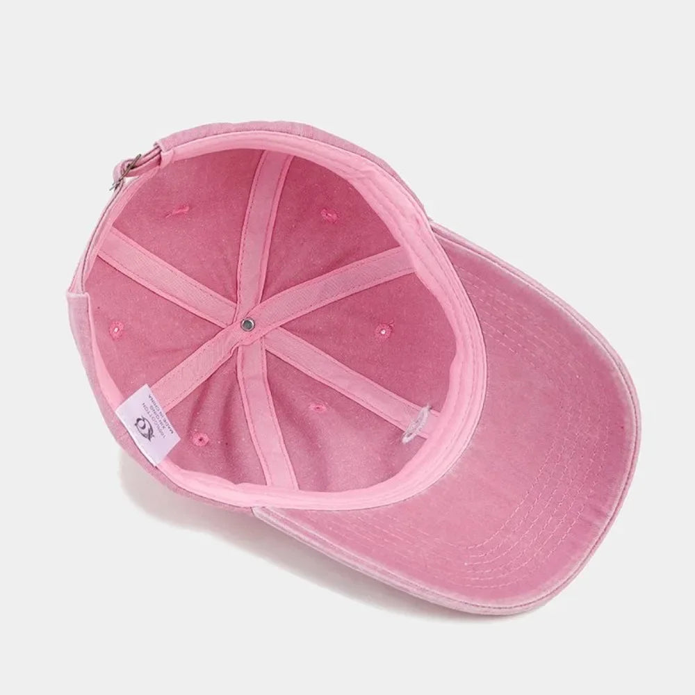 Casquette coeur délavée