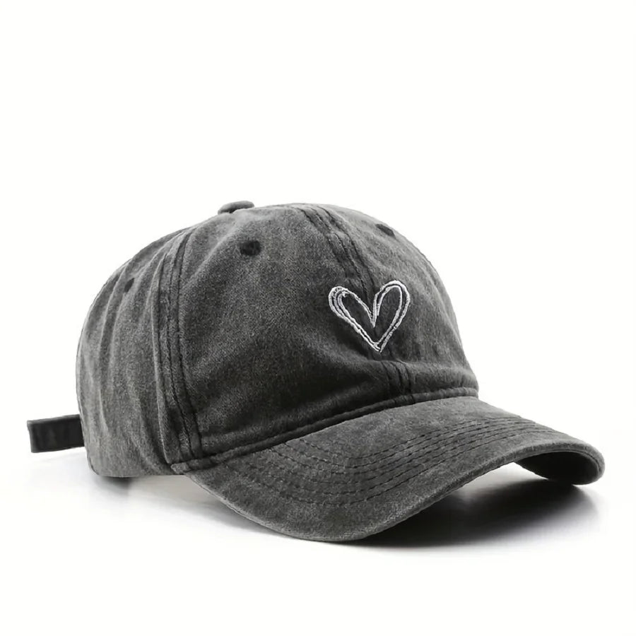 Casquette coeur noir