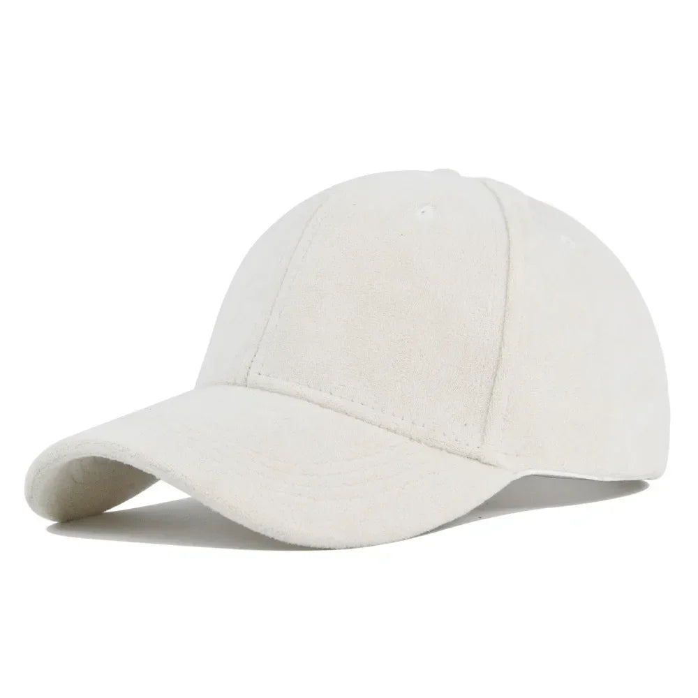 Casquette en daim blanc
