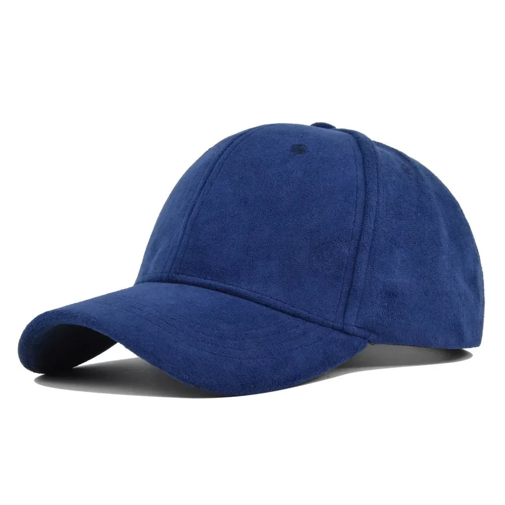 Casquette en daim bleu