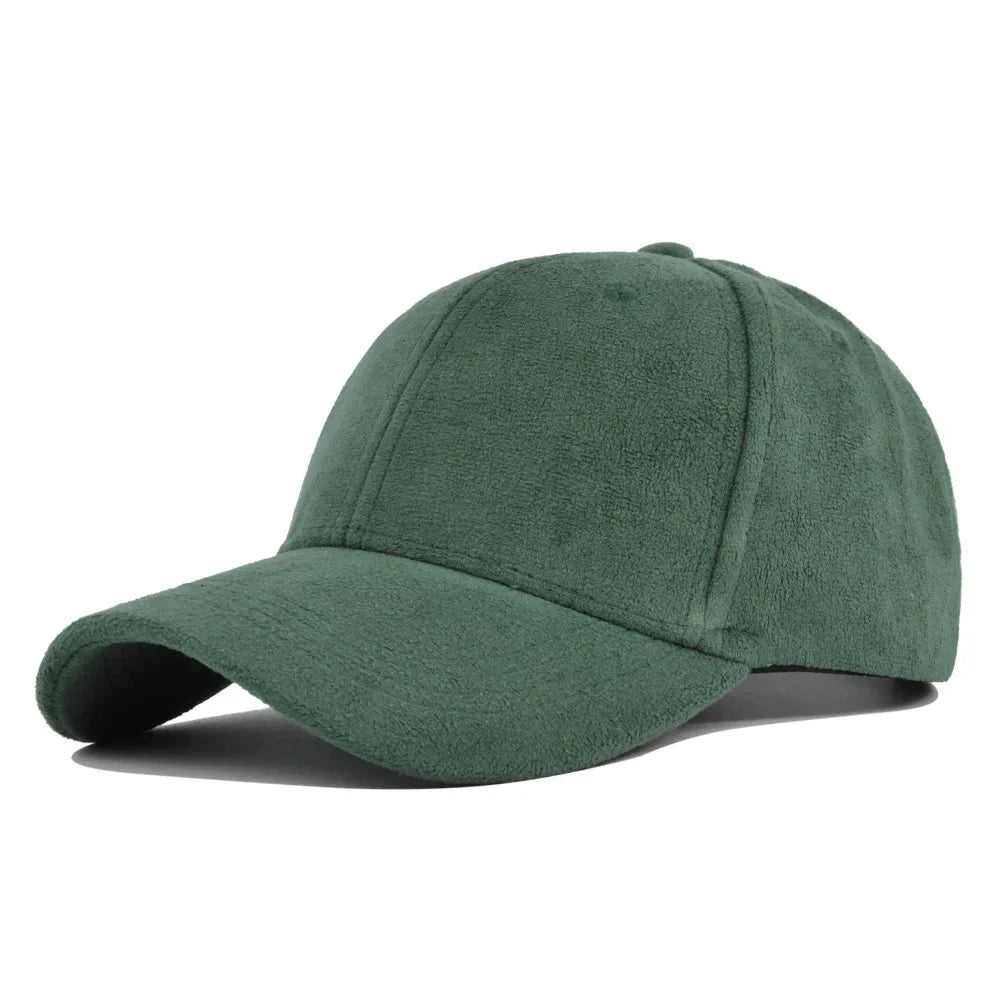 Casquette en daim vert