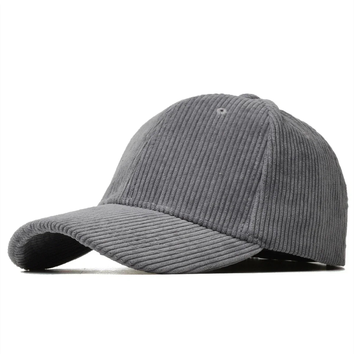 Casquette en velours gris