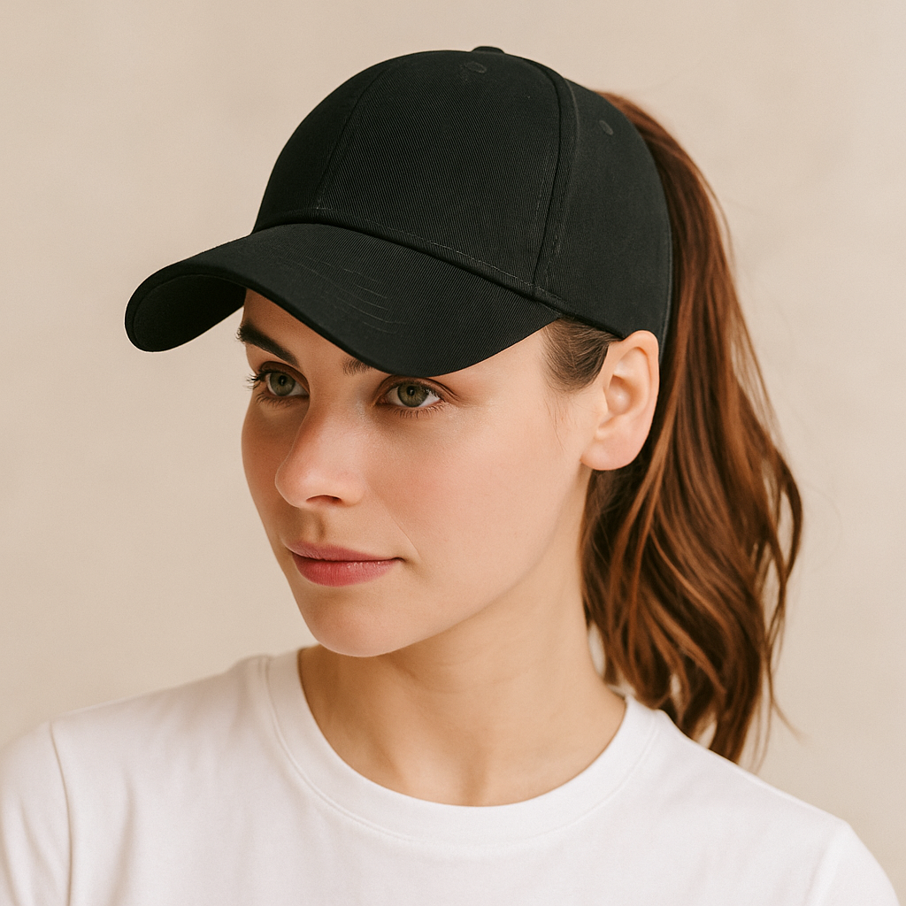 Kaki , Casquette De Baseball Pour Femme Avec Queue De Cheval Criss Cross Réglable Haut Messy Bun Ponycap Chapeau S Chage Rapide Yh