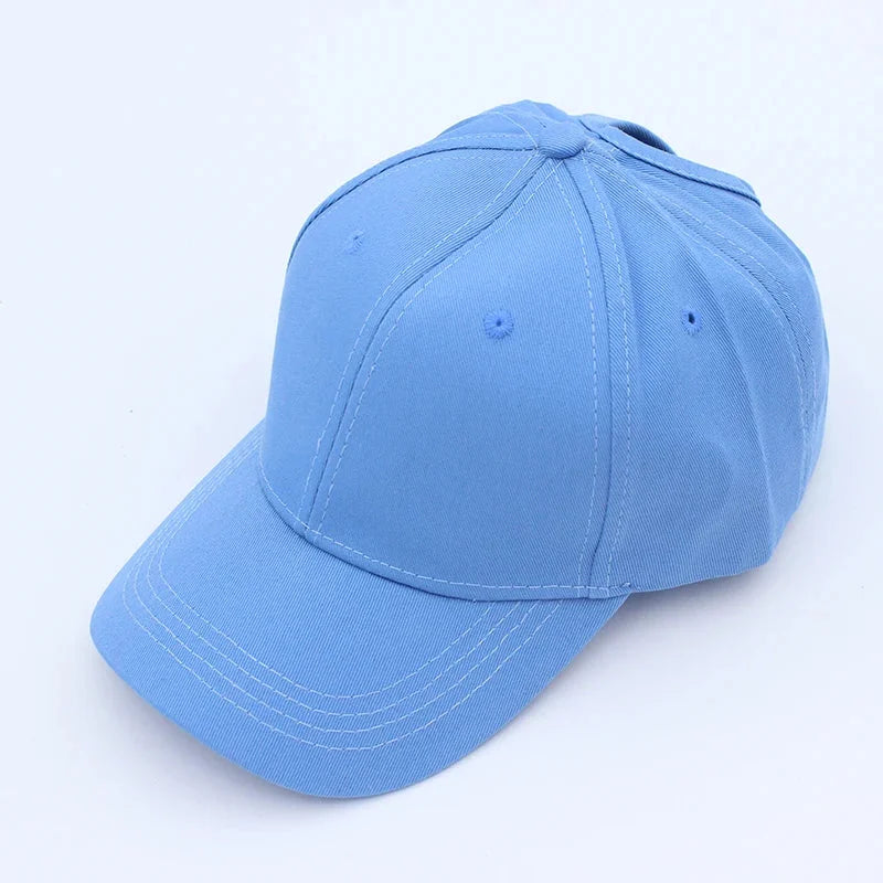 Casquette femme queue de cheval bleu ciel