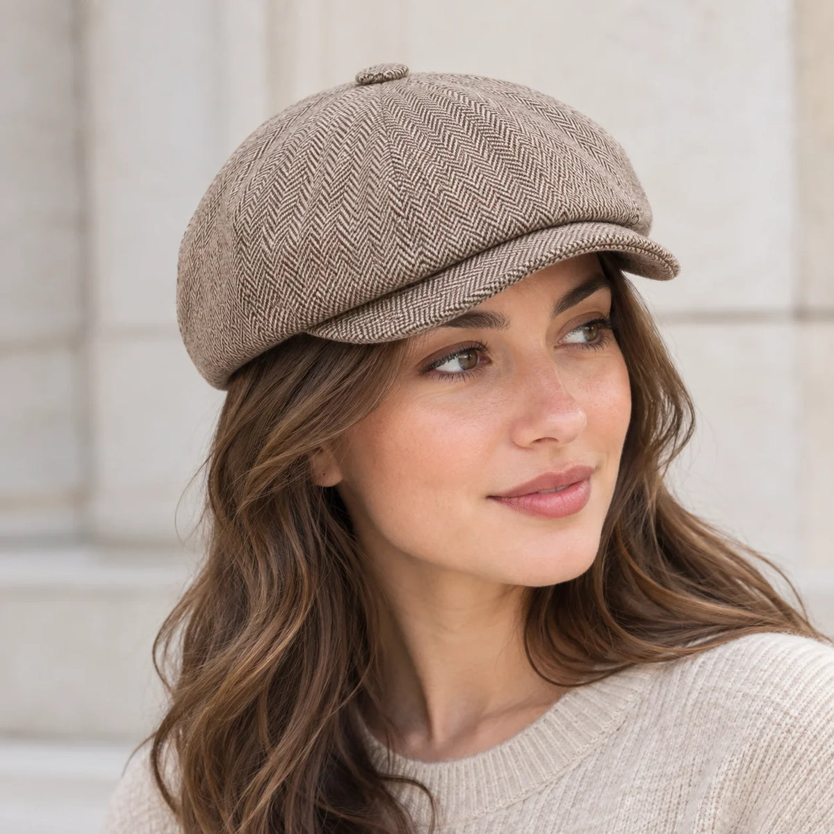 Casquette gavroche à chevrons