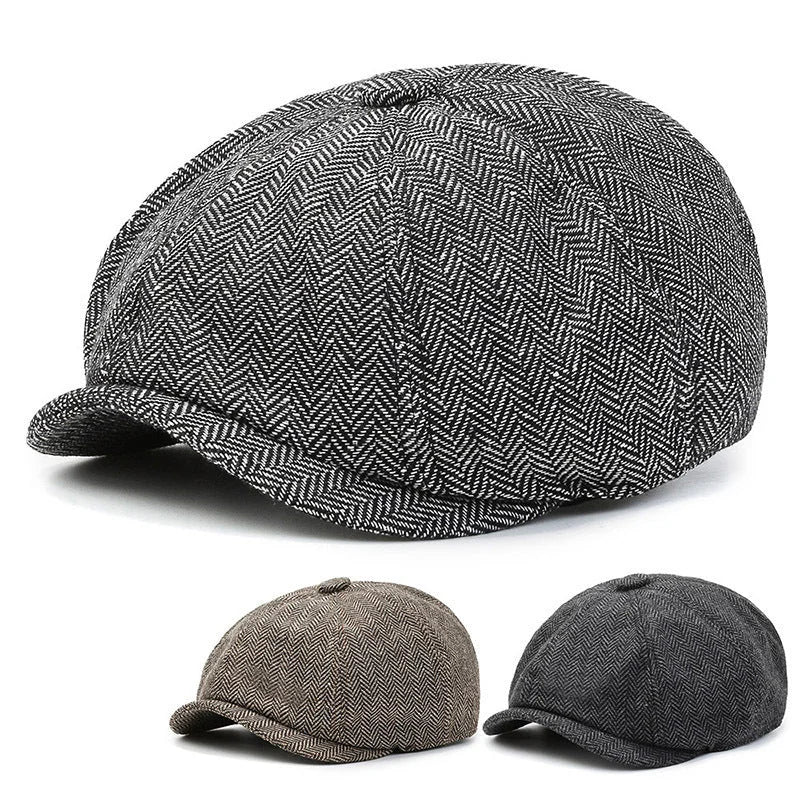 Casquette gavroche à chevrons