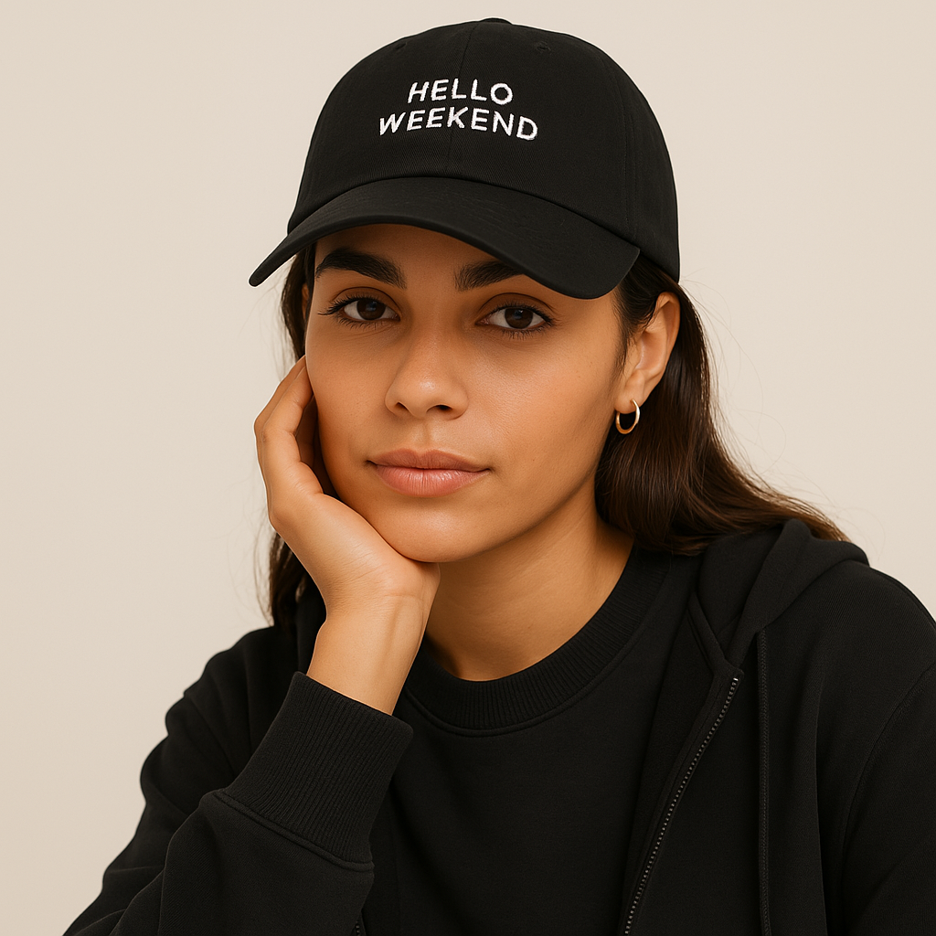 Casquette hello week-end