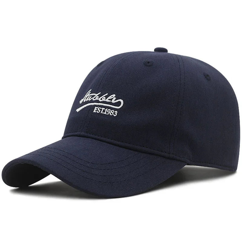 Casquette homme grande taille bleu