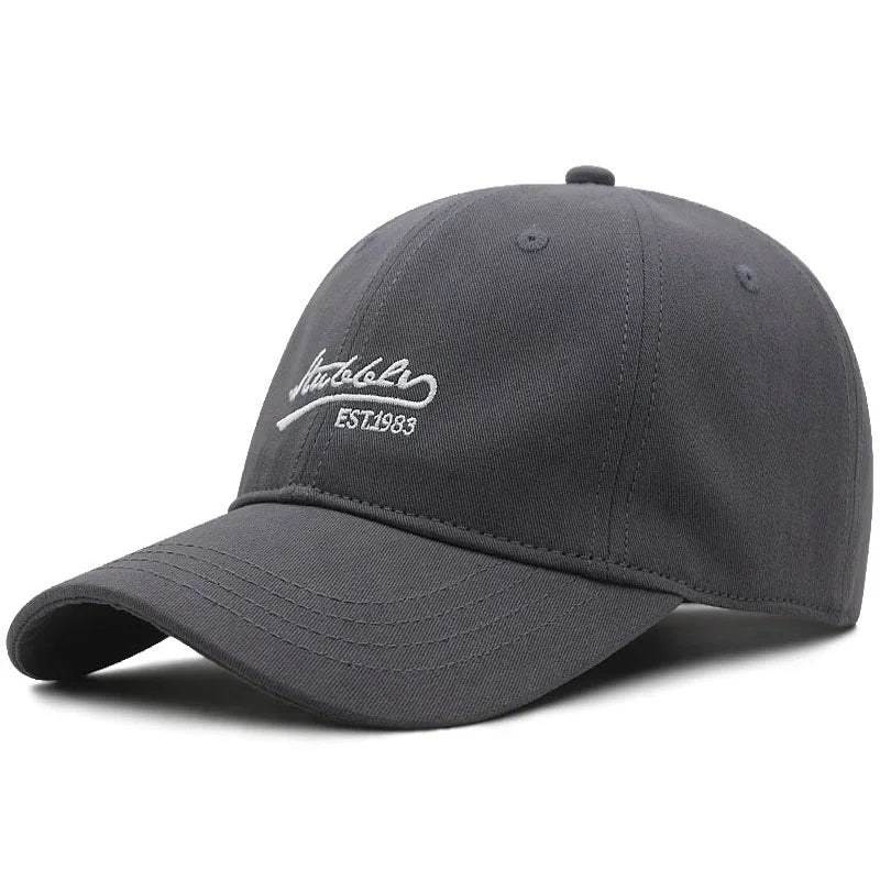 Casquette homme grande taille gris