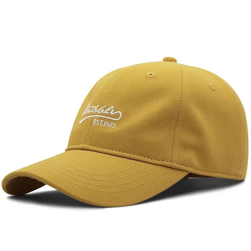 Casquette homme grande taille jaune