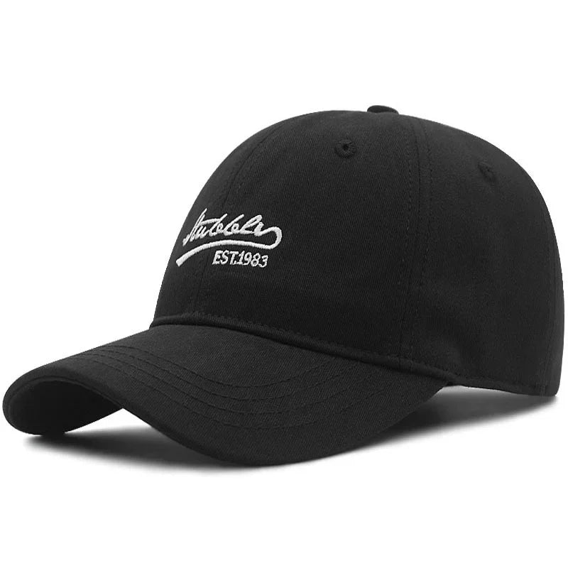 Casquette homme grande taille noir