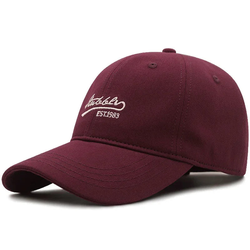 Casquette homme grande taille rouge