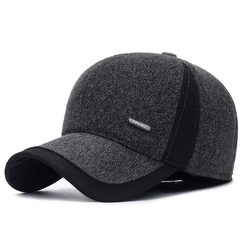Casquette homme hiver gris