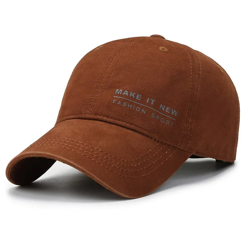 Casquette make it new marron