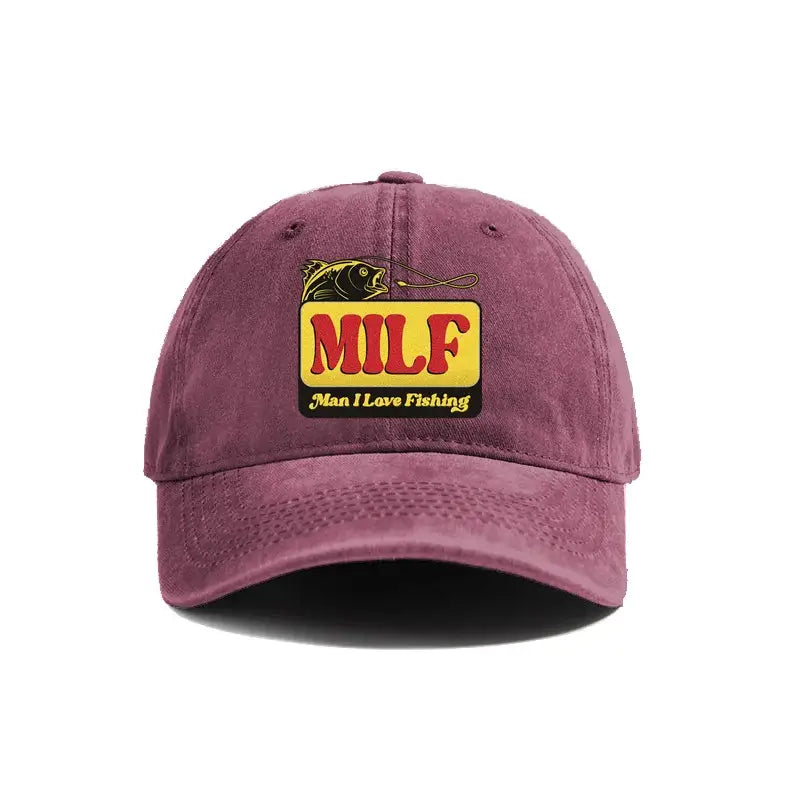 Casquette milf fishing rouge