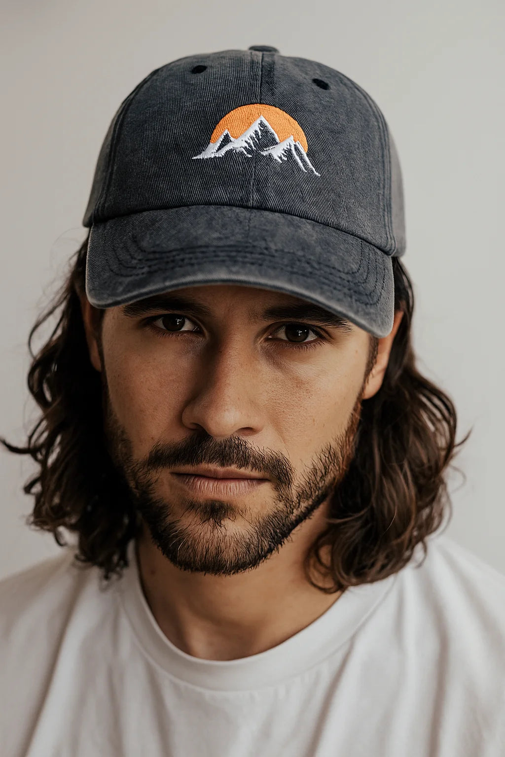 Casquette montagne brodée