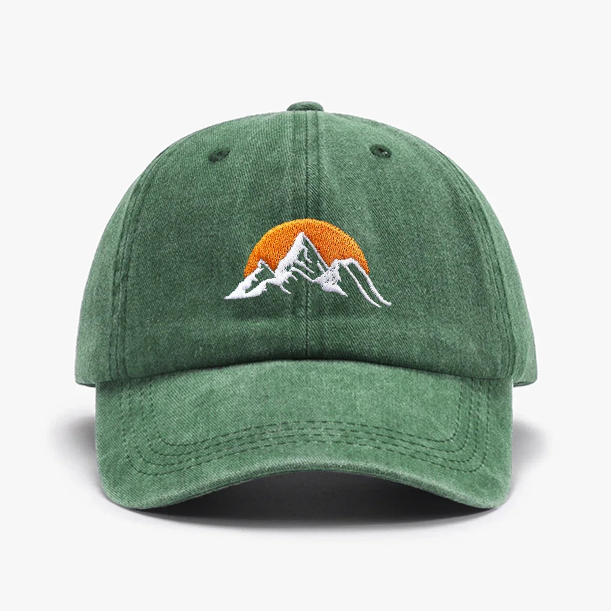 Casquette montagne brodée vert