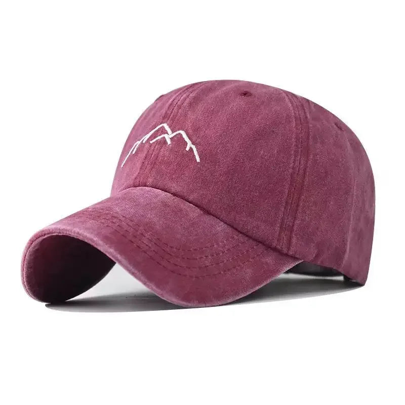 Casquette montagne rouge