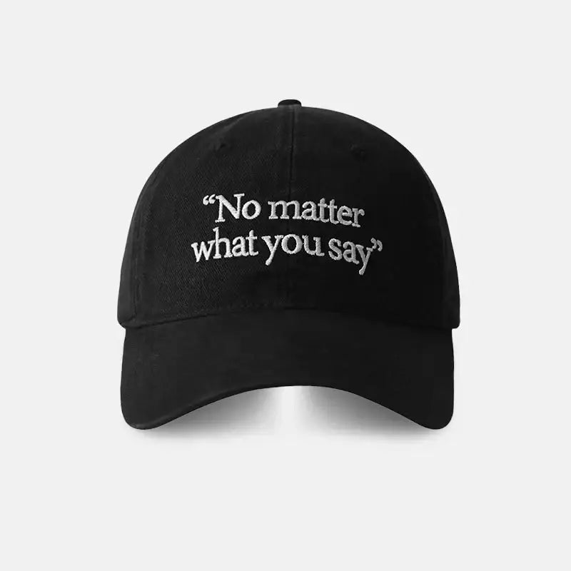 Casquette no matter noir