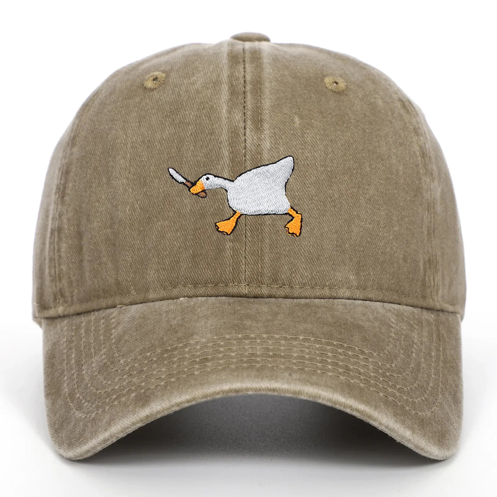Casquette oie beige