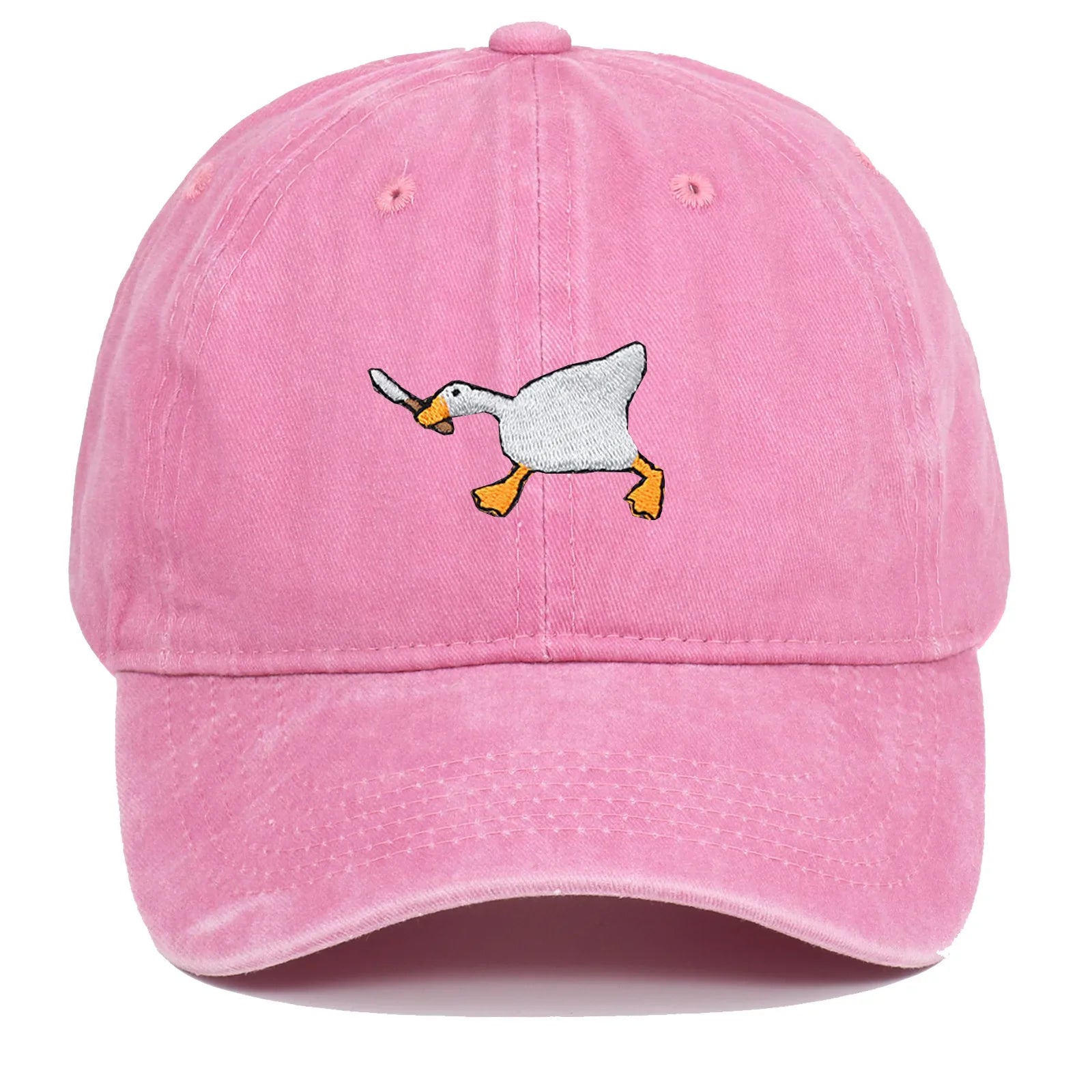 Casquette oie rose