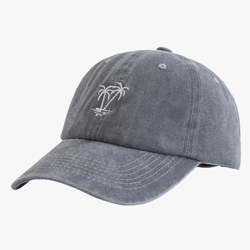 Casquette palmier gris