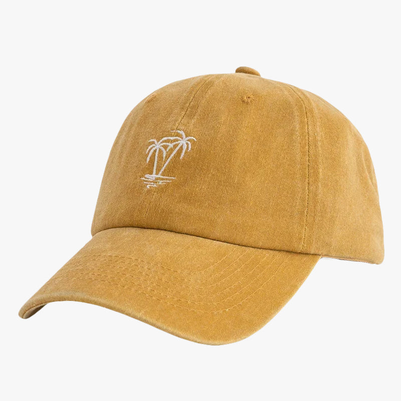 Casquette palmier jaune